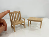 Wooden Table and Chair